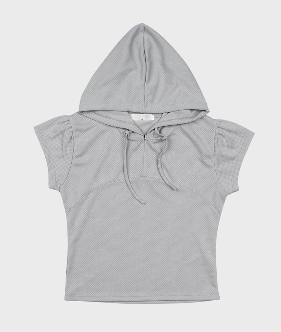 jersy zip hoodie top (light gray)