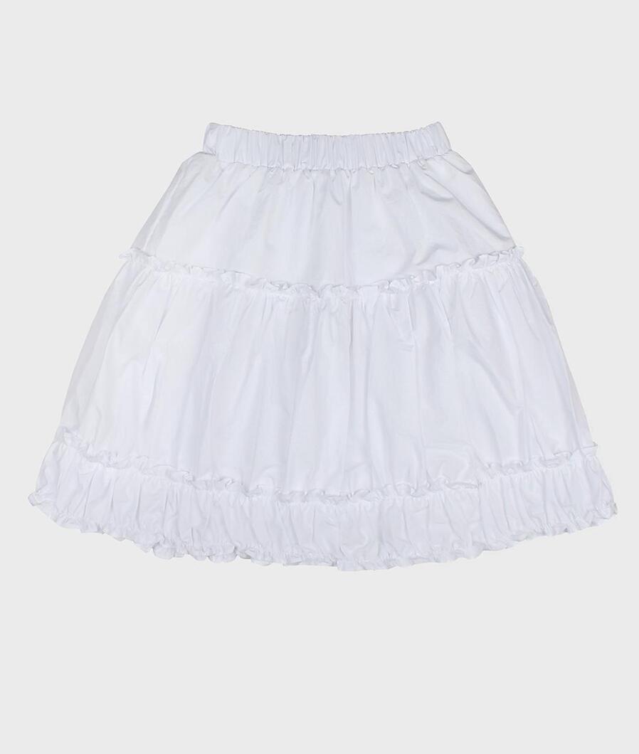 nome frill banding crispy skirt (white)